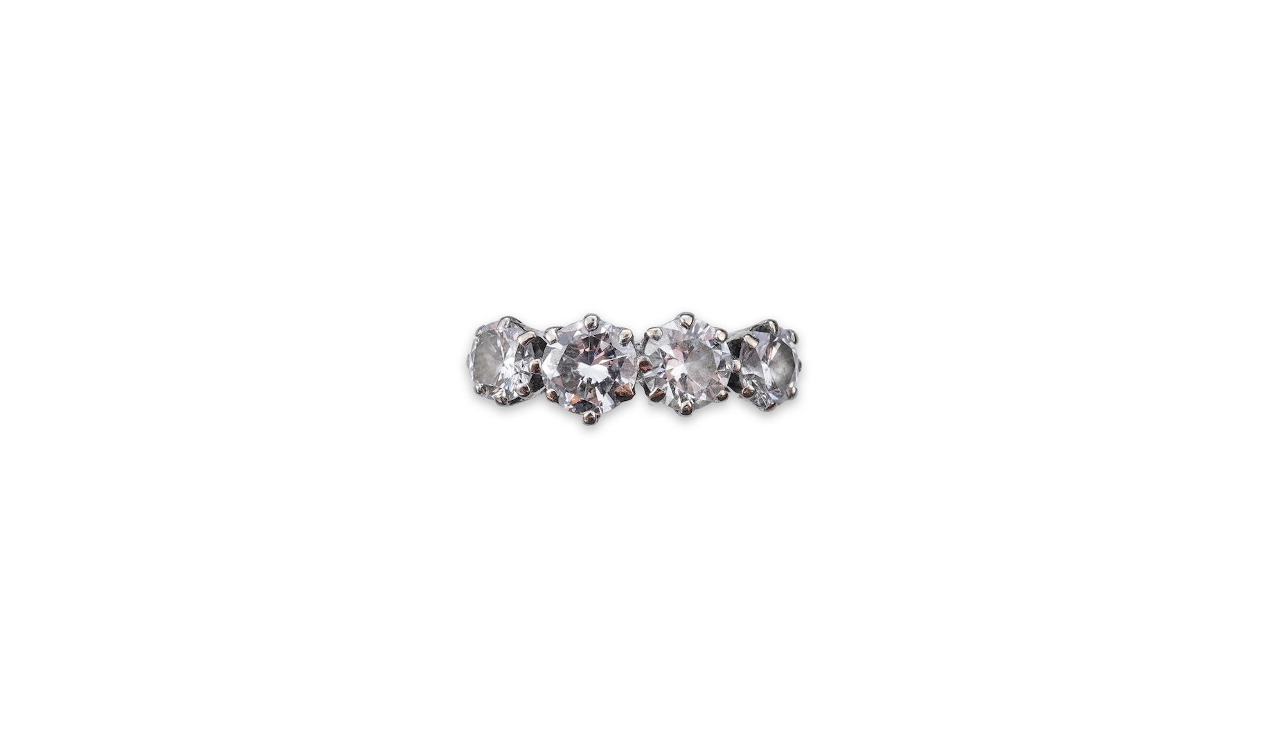 A four-stone diamond ring